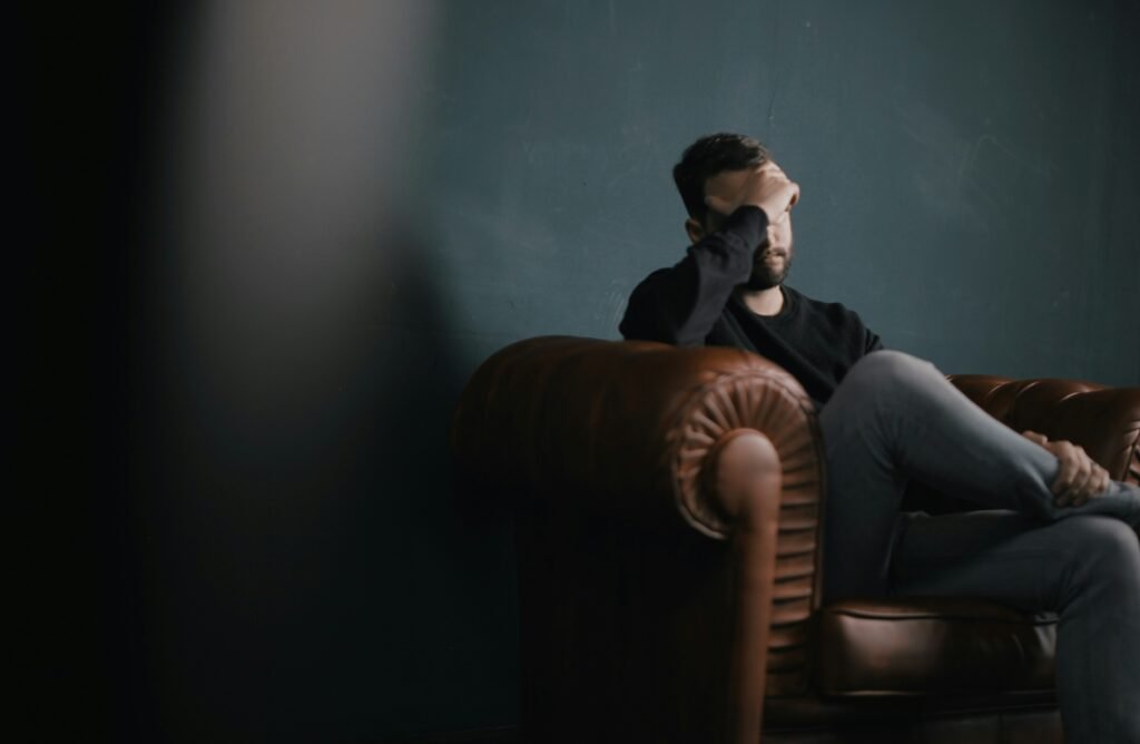 Saúde mental, psicologia masculina, bem-estar, vida saudável, paz e tranquilidade